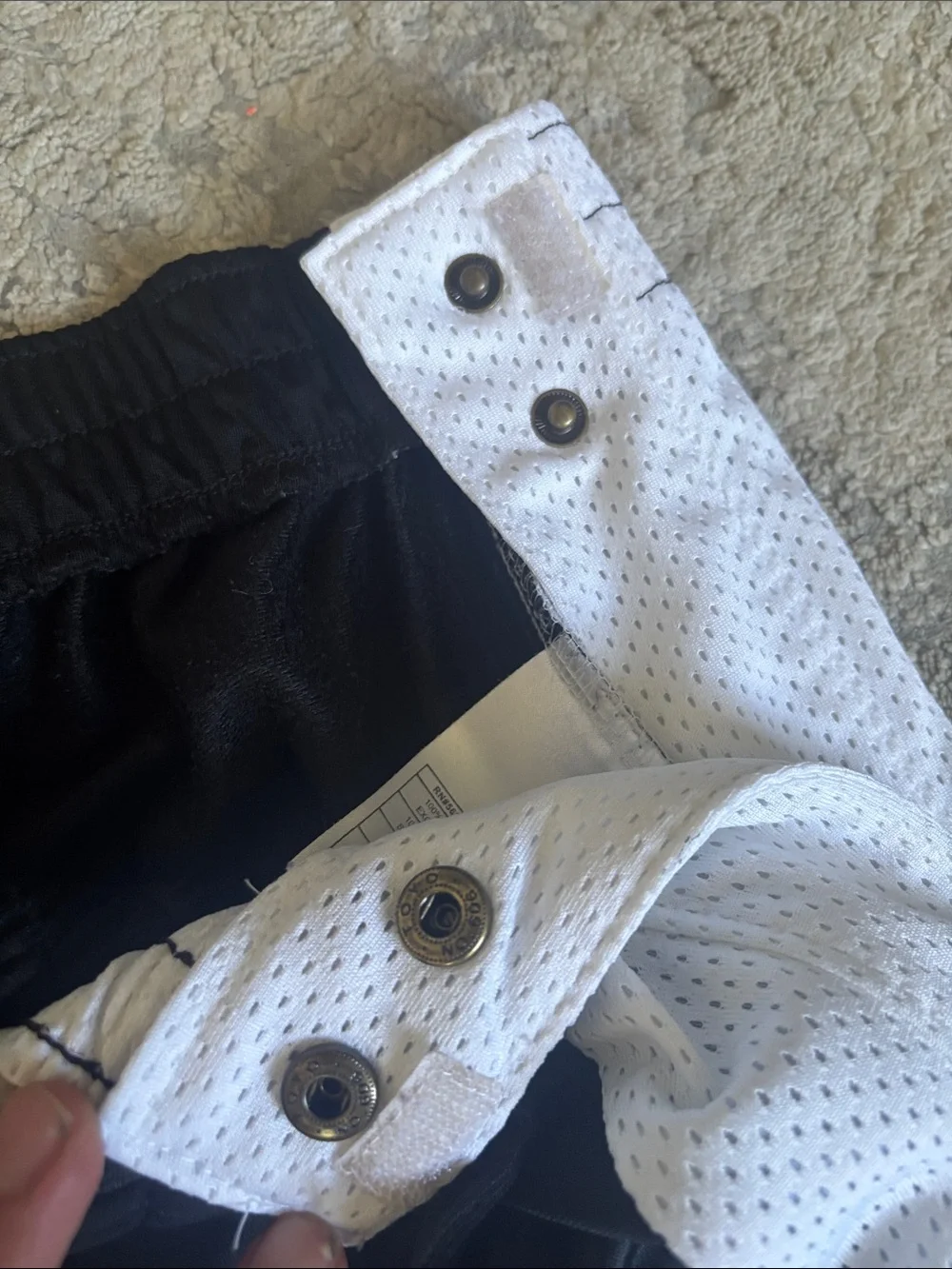 Vintage Y2K Jordan break away button up Track Pants with White Mesh